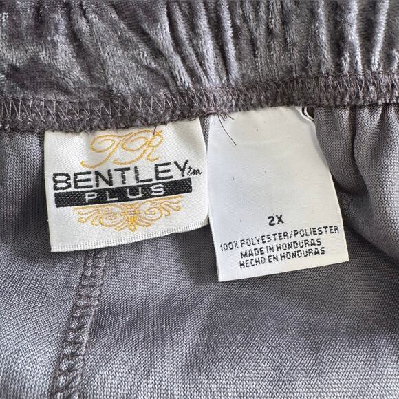 TR Bentley Plus Blue Velour Maxi Skirt SIze 2x - Picture 4 of 5